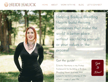 Tablet Screenshot of heidihauck.com
